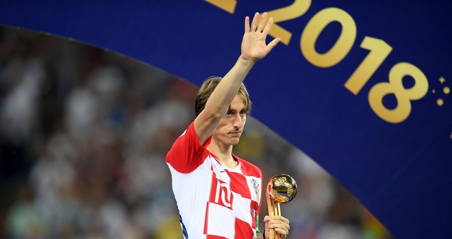 Modric won the Golden Ball at this summer's World Cup