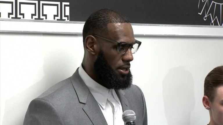 LeBron James returned to his hometown of Akron to open the I Promise School for underprivileged children