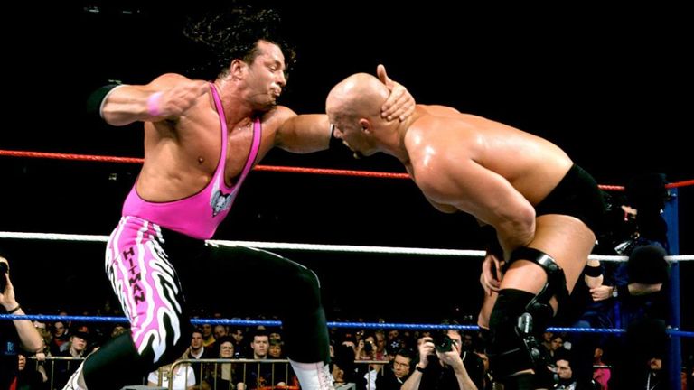 Bret Hart is attributed with helping Stone Cold Steve Austin get over as the WWE moved into the 'Attitude' era