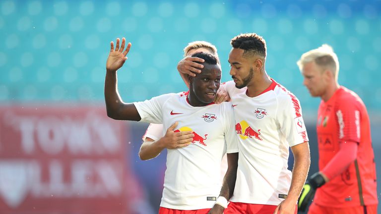Bruma scored the opening goal for RB Leipzig