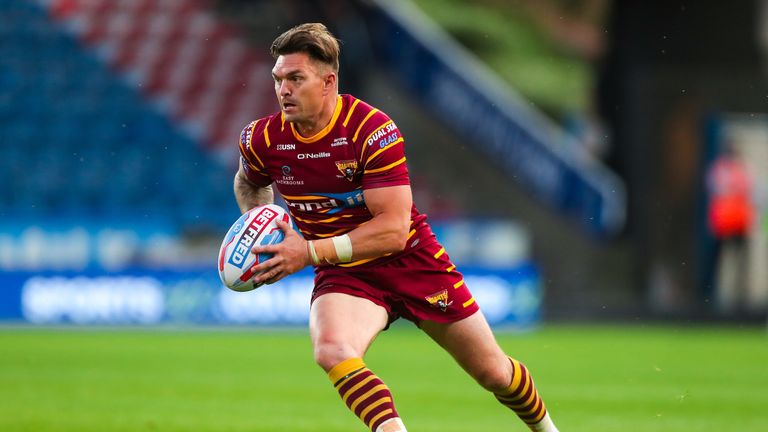 Huddersfield's Danny Brough created history but it wasn't enough to avoid a damaging defeat 