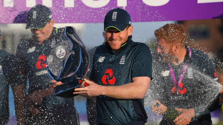 Eoin Morgan's England are top of the ICC Team rankings after their 2-1 win over India