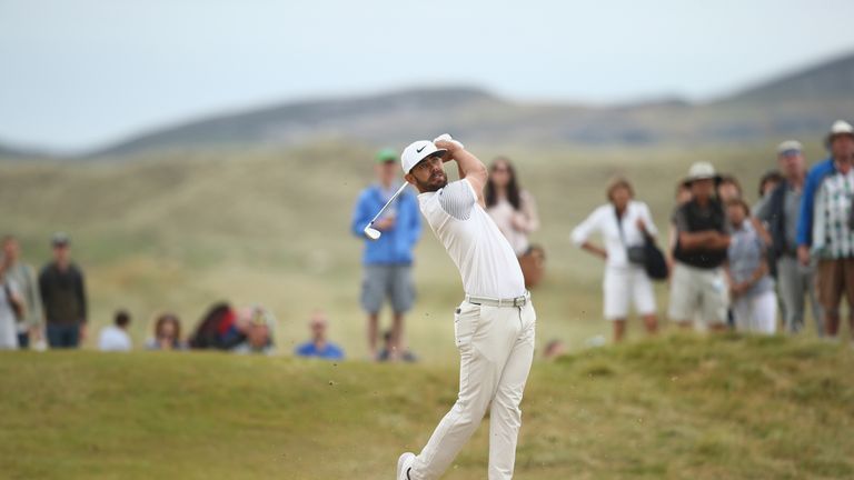 Erik van Rooyen raced to the turn in 29 to open up a four-shot lead