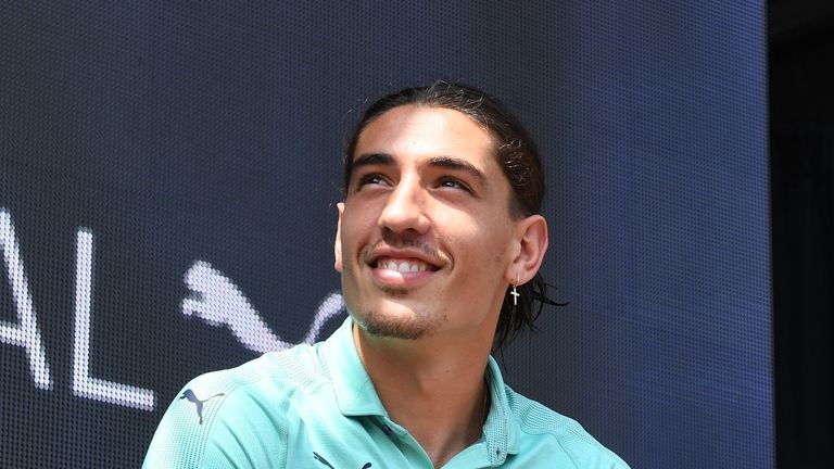 Hector Bellerin at Arsenal's third kit launch in Singapore