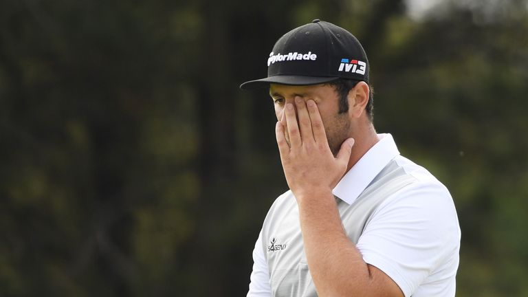 Jon Rahm lost his cool as he slumped to five over