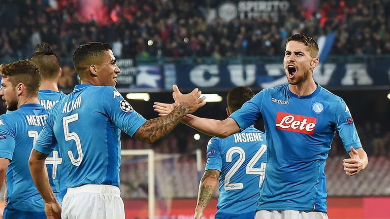 Allan and Jorginho formed a strong midfield partnership