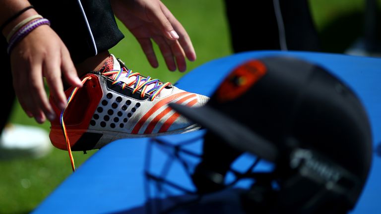 The ECB first activated the Rainbow Laces campaign in domestic cricket in summer 2017