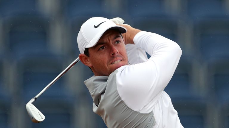 McIlroy had to be more conservative off the tee in the rain