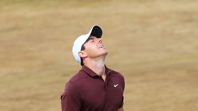 Rory McIlroy finished two shots behind Francesco Molinari at Carnoustie