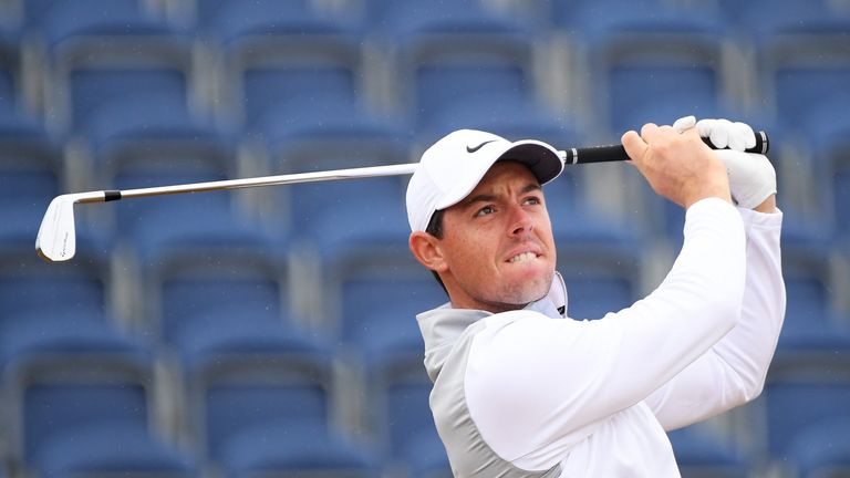 Rory McIlroy is two off the lead heading into the final two rounds
