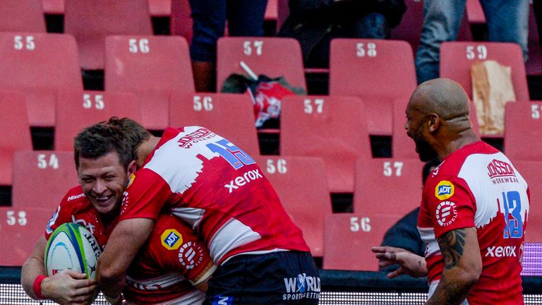 Ruan Combrinck scored the first try of the game in Saturday's quarter-final