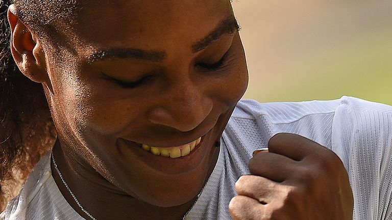 Serena has won 23 Grand Slam titles, including seven at Wimbledon