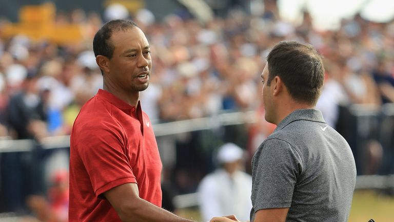 Molinari upstaged playing-partner Tiger Woods on the final day