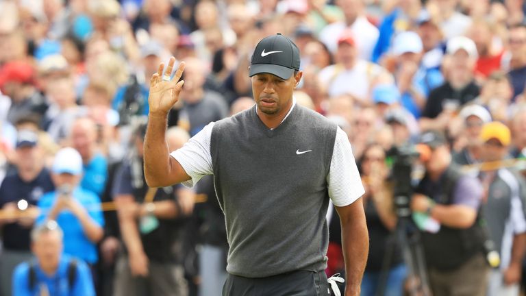 Woods did well to scramble a par at the 18th