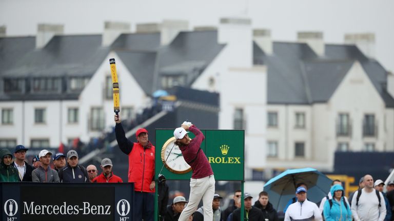 Fleetwood worked hard on the range after his opening 72