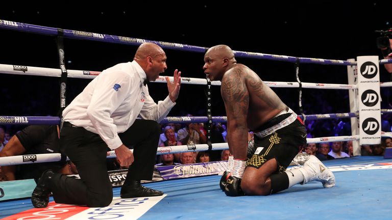 Whyte was floored in the final round