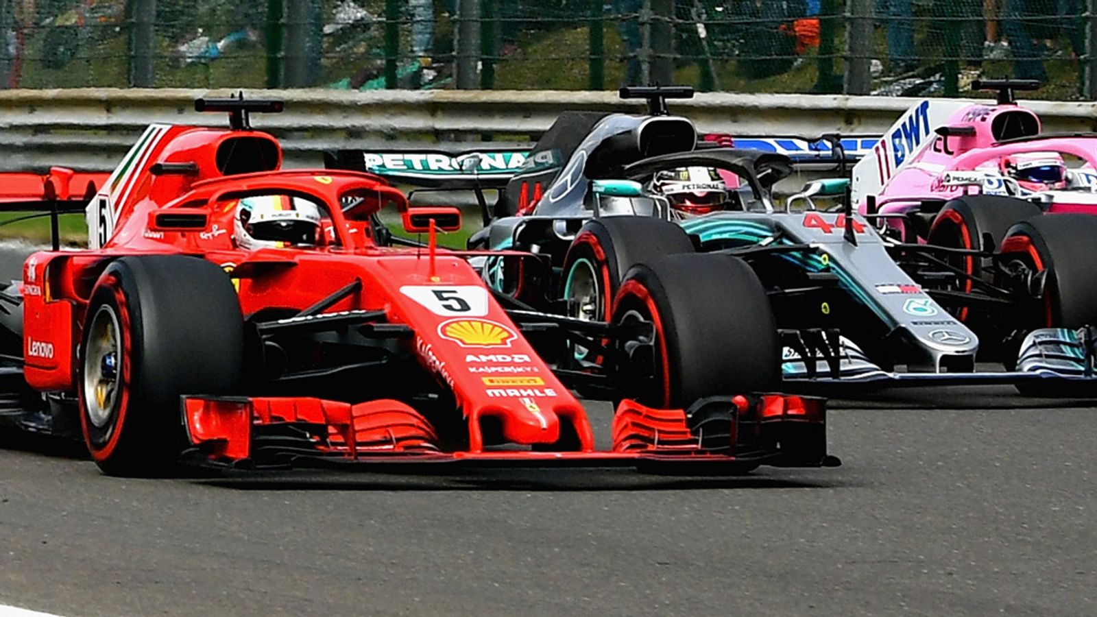 Belgian GP Sebastian Vettel closes F1 title gap to Lewis Hamilton F1