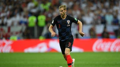 Image of Ivan Strinic played for Croatia in their World Cup semi-final win over England