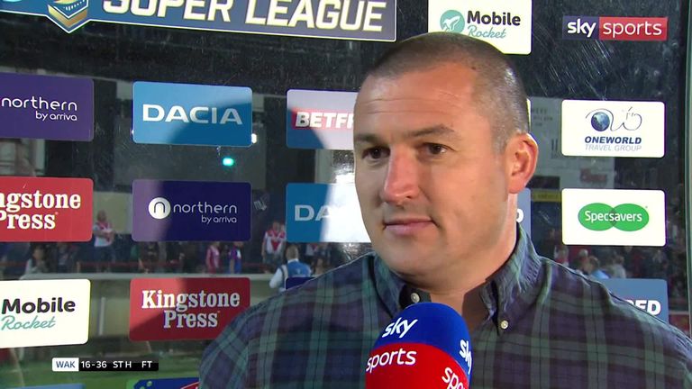 A disappointed Wakefield head coach Chris Chester chats to Sky Sports after his side's home defeat