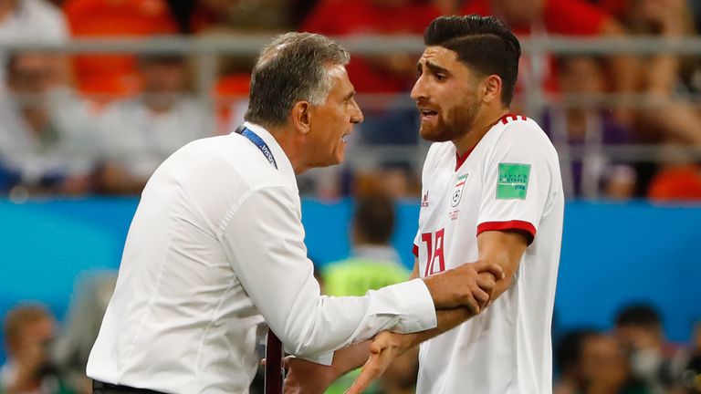 The 25-year-old started two of Iran's three group games at the 2018 World Cup