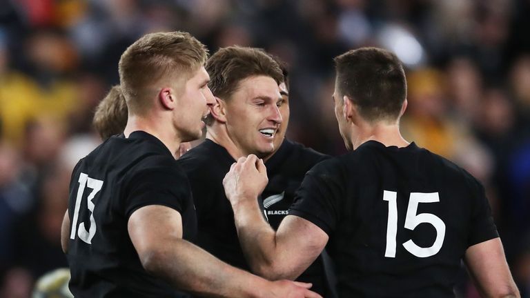 Beauden Barrett's try into the second period put the All Blacks in a commanding position 