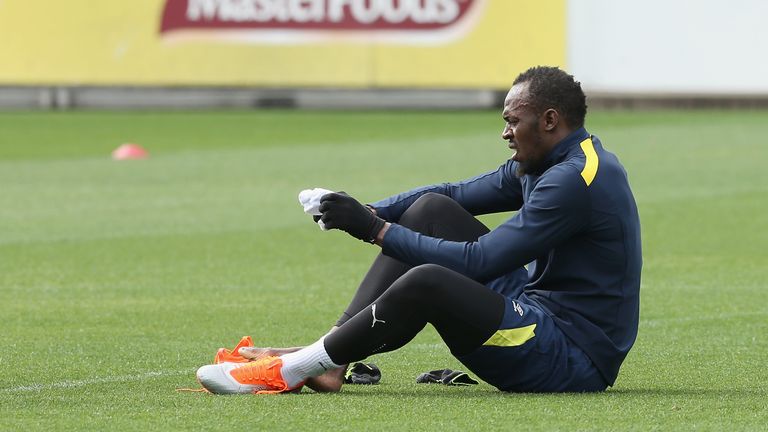 Bolt says he has found it hard to adapt to the intensity of football