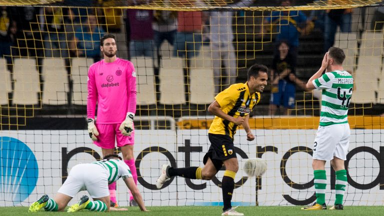 Celtic lost to AEK Athens in the third round of Champions League qualifying
