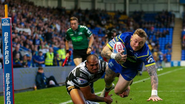 Josh Charnley got things started for Warrington as early as the third minute with a try 