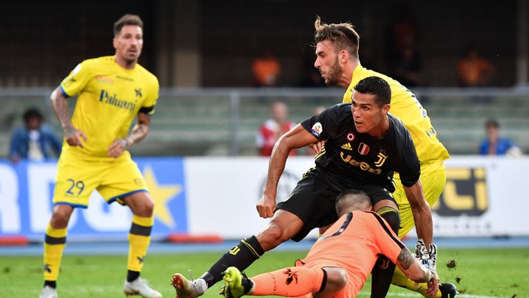Ronaldo was responsible for a Juventus goal being chalked off by VAR