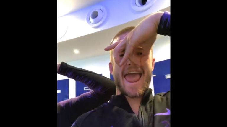 Eric Dier appears to have mastered the new gesture already. (Image: Instagram: @EricDier15)