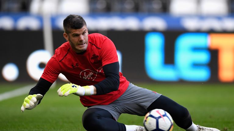 Southampton goalkeeper Fraser Forster is the tallest player in the Premier League