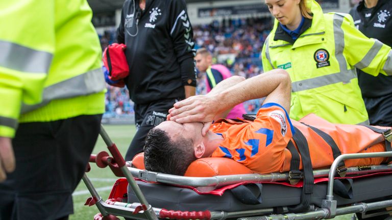 Jamie Murphy suffered a serious knee injury at Rugby Park in August