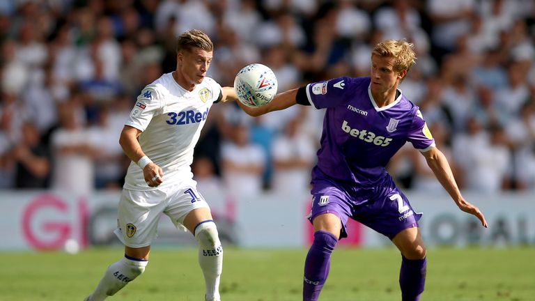 Moritz Bauer (right) has made just three league appearances this season