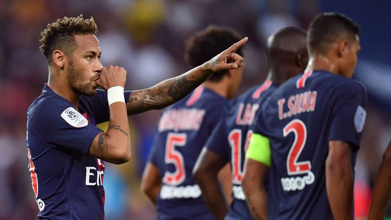 Neymar joined PSG in a world-record £200m deal from Barcelona in 2017