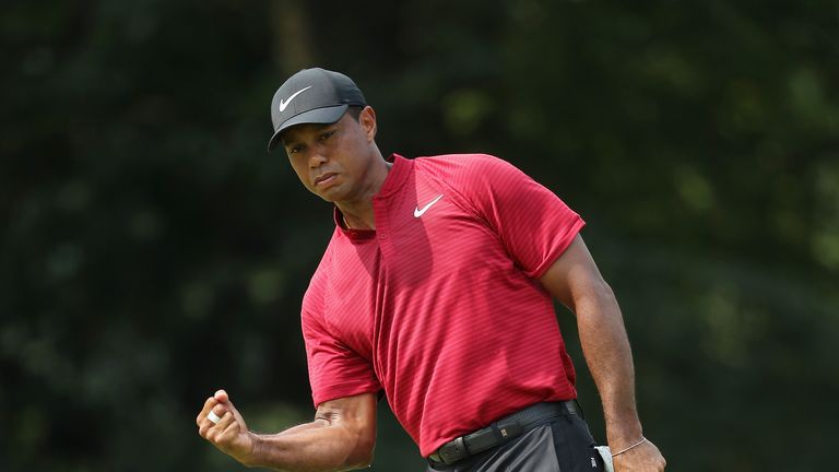 Tiger Woods shot a final-round 64 to finish runner-up at the PGA Championship on Sunday