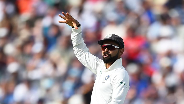 Virat Kohli countered Joe Root's mic-drop celebration with one of his own after running him out in the Test series