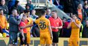 Object hits linesman at Rangers match