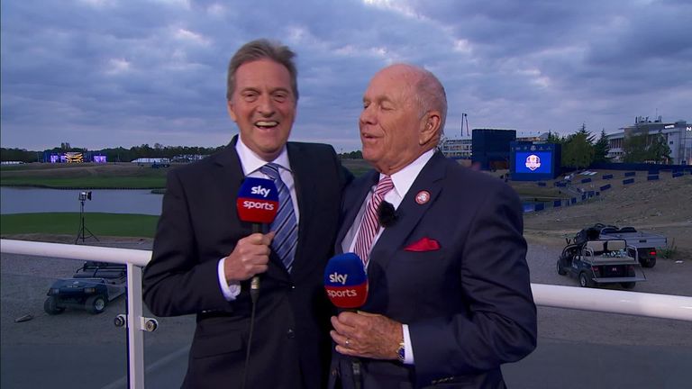 It was an emotional moment in the studio as David Livingstone completed his final broadcast for Sky Sports. 