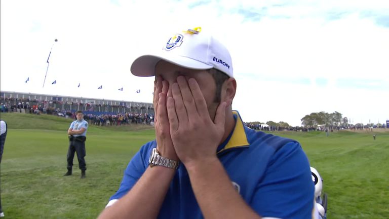 An emotional Jon Rahm explains why his victory over Tiger Woods meant so much to him. 