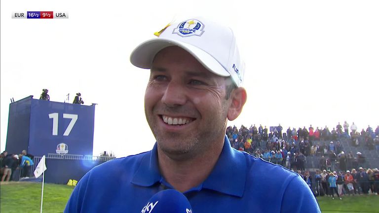 Sergio Garcia admits he couldn't hold back the tears as Europe regained the Ryder Cup