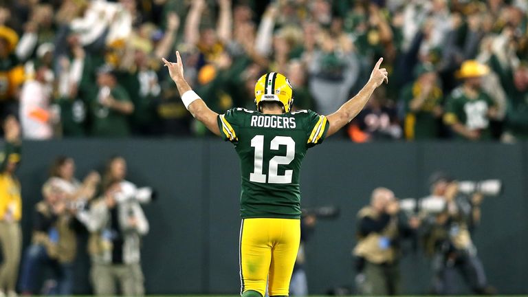 Aaron Rodgers and the Packers play their home games at the  81,441-capacity Lambeau Field, which nearly matches Green Bay's entire population
