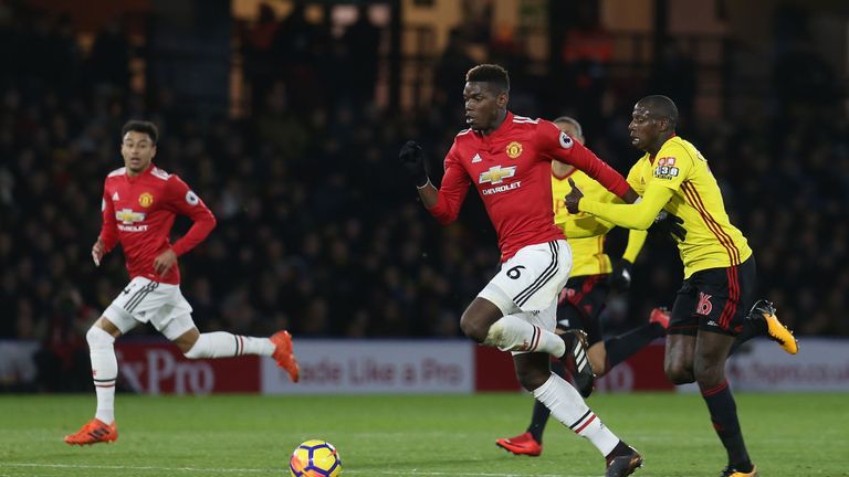 Abdoulaye Doucoure out to subdue Manchester Uniteds Paul Pogba 