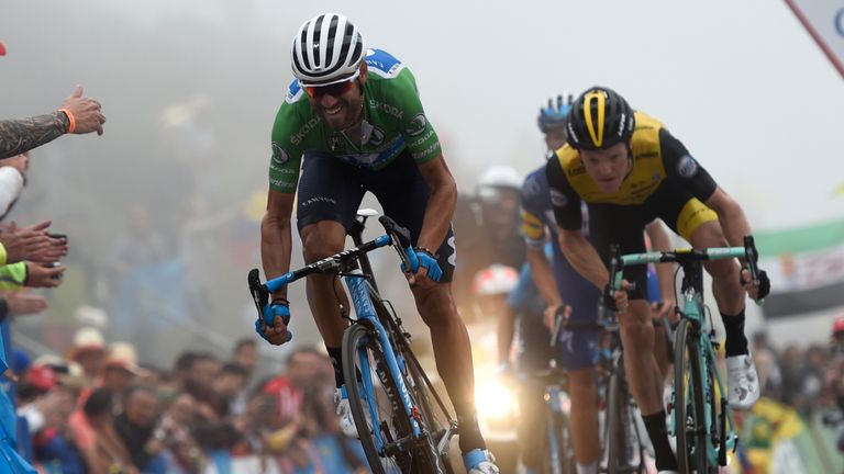 Second-placed Alejandro Valverde is now 26 seconds behind Yates in the general classification
