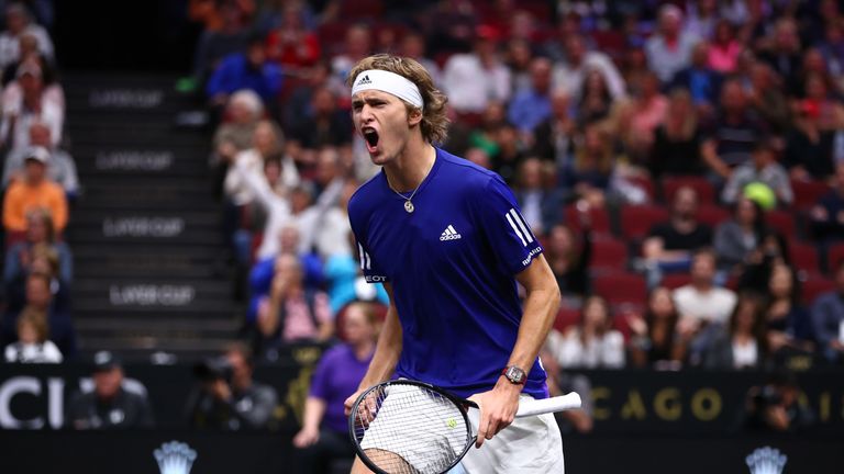 Zverev is in Group Guga Kuerten action on Monday afternoon