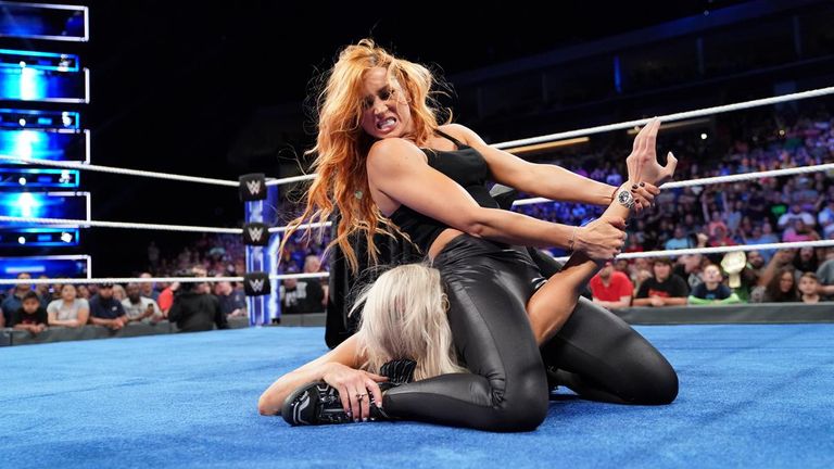 Becky Lynch put an exclamation mark on her title win over Charlotte Flair