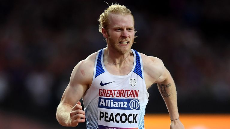 David Beckham and Usain Bolt were Peacock's biggest inspirations. 