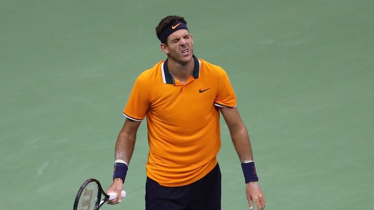 Del Potro was unable to cope with the defensive ability and impressive finesse of Djokovic