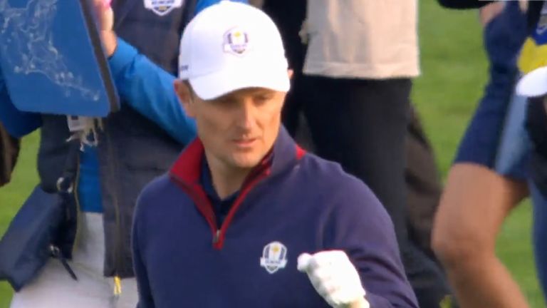 Justin Rose gave Team Europe an exciting start to the Ryder Cup as he birdied the first hole on day 1.