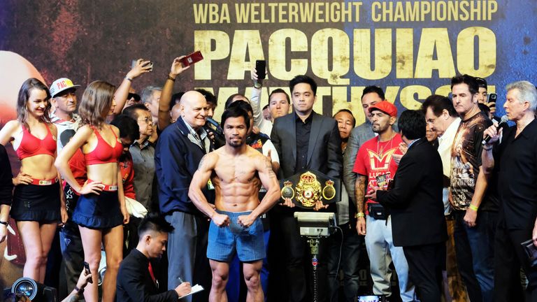 WBA champion Manny Pacquiao is top of Khan's shortlist