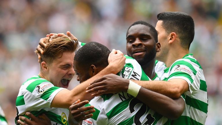 Celtic Ntcham's goal against Rangers